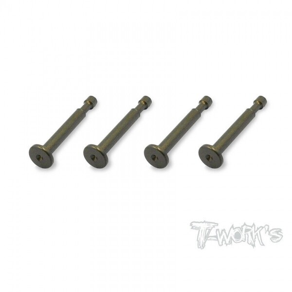 Ʈڸ,7075-T6 Alum.Hard Coated Lower Shock Mount Pins ( For Kyosho MP9,GT3,MP9e EVO/MP10 ) 4pcs. (#TO-198-K)
