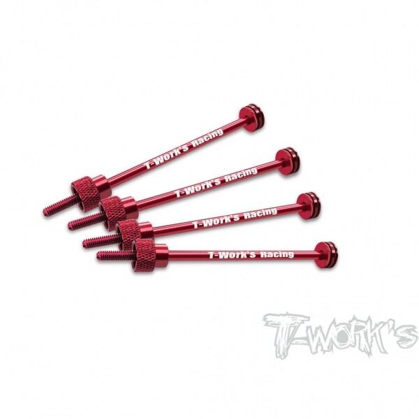 Ʈڸ,1/10 Touring Car and 2WD Buggy Tire Holder 100mm 4pcs. ( Red ) (#TE-107R)