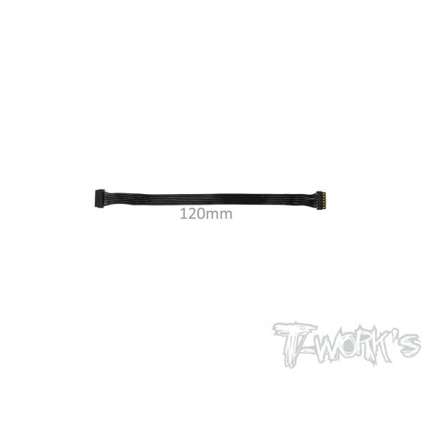 Ʈڸ,BL Motor Flat Sensor Cable 120mm ( Black ) (#EA-038-120)